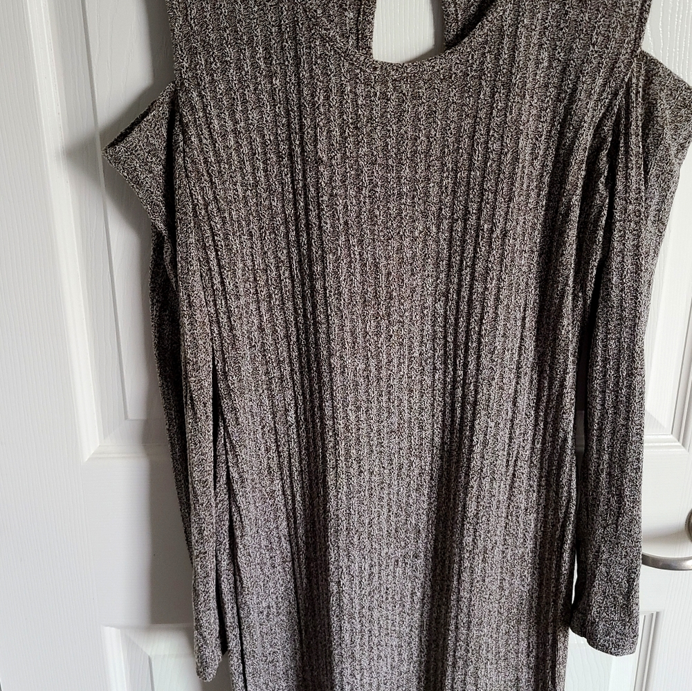 Cold Shoulder Sweater Dress